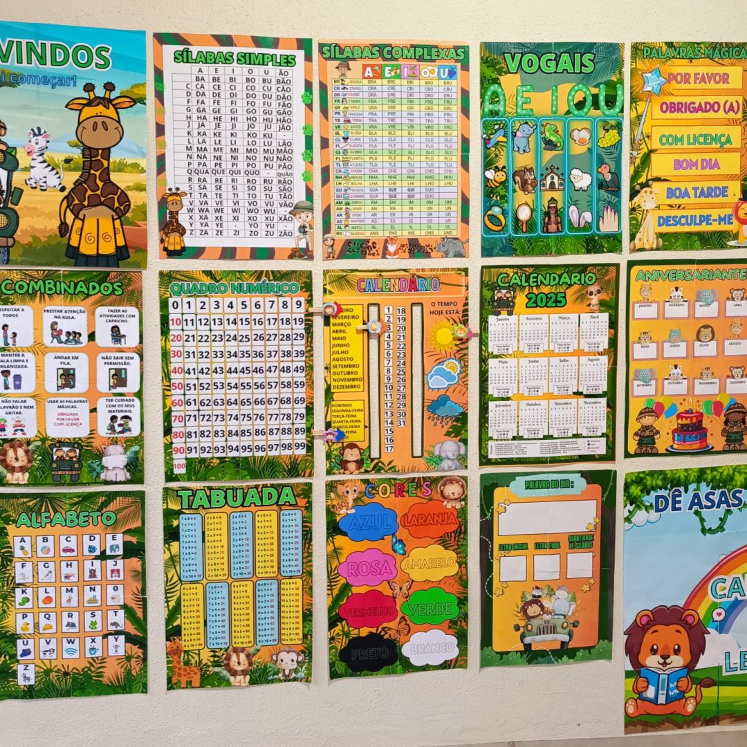 Kit de decoração para sala tema Safari