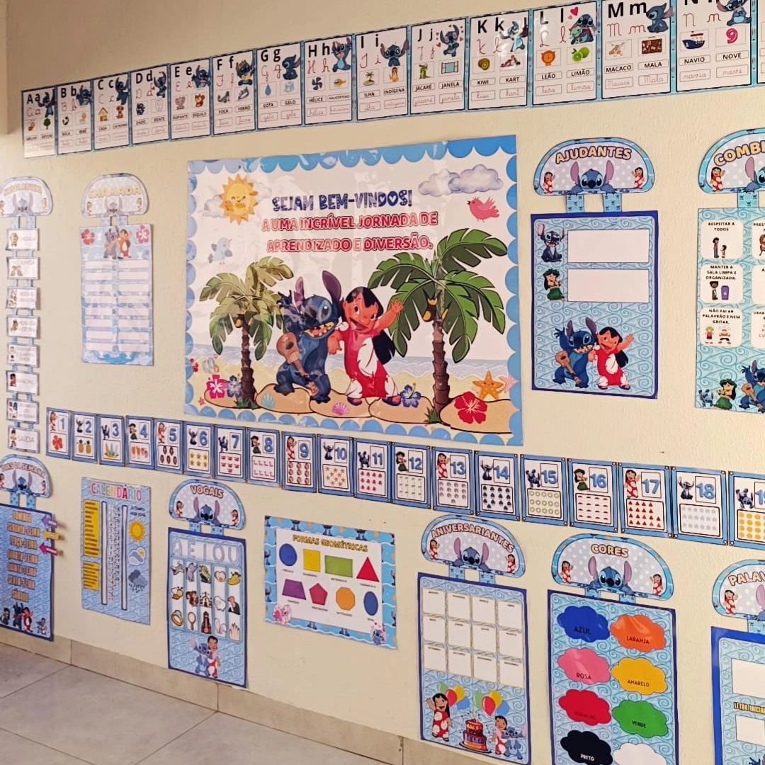 Kit Decoração de Sala Lilo e Stitch