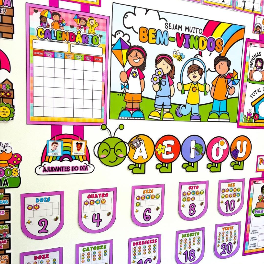 Kit para decoração de sala Jardim encantado